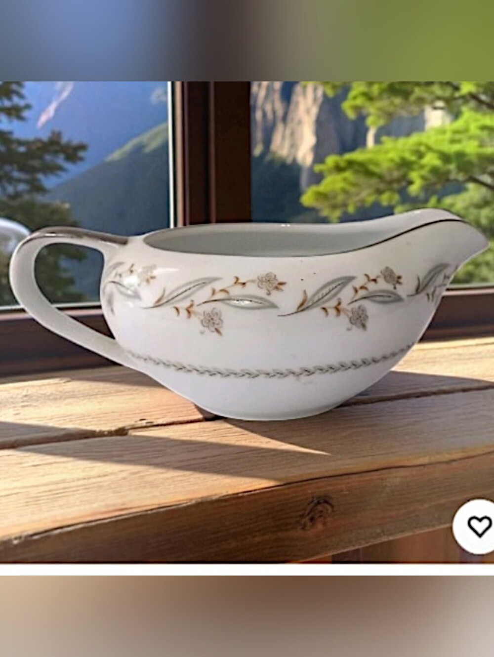 Empress Bellaire China Floral Creamer Gold Trim Japan Replacement Shabby Cottage